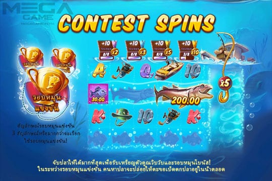 ฟีเจอร์ Contest Spins Bass Boss