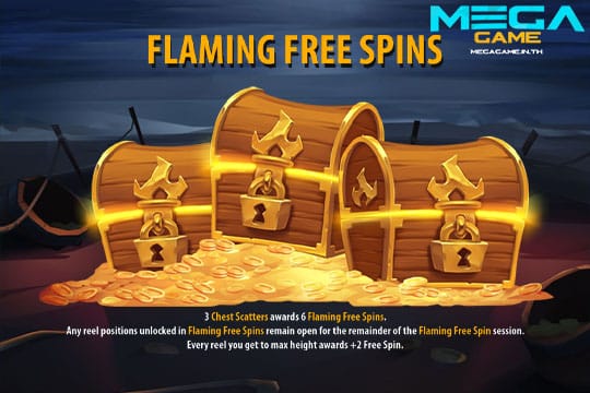 ฟีเจอร์ Flaming Free Spins