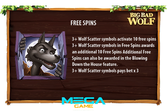 ฟีเจอร์ Free Spins Big Bad Wolf