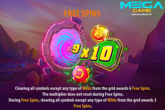 ฟีเจอร์ Free Spins Warp Wreckers