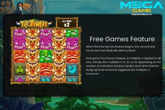 ฟีเจอร์ Free Games Tiki Tumble