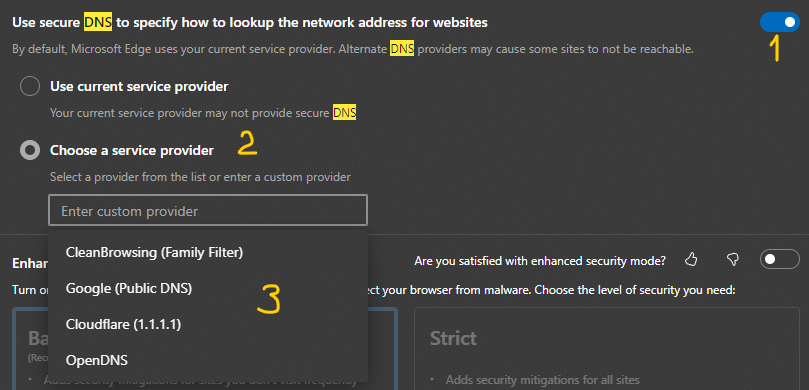 how to edge dns