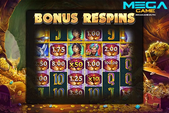 ฟีเจอร์ Bonus Respins 10000 Wonder