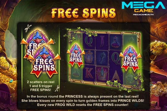 ฟีเจอร์ Free Spins The Wild Kiss