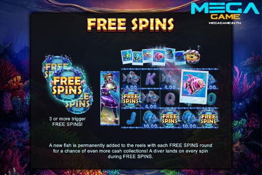 ฟีเจอร์ Free Spins Fishtastic