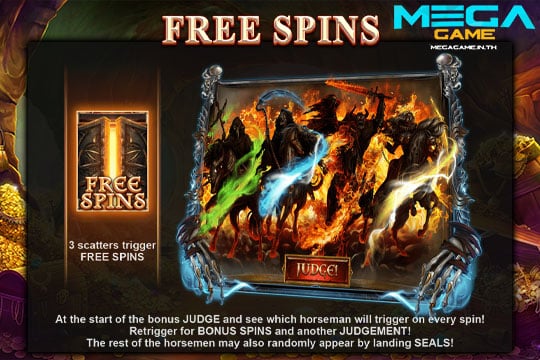 ฟีเจอร์ Free Spins Judgement Day