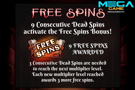 ฟีเจอร์ Free Spins Midnight Thirst