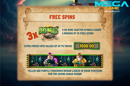 ฟีเจอร์ Free Spins Sea Boat Adventure