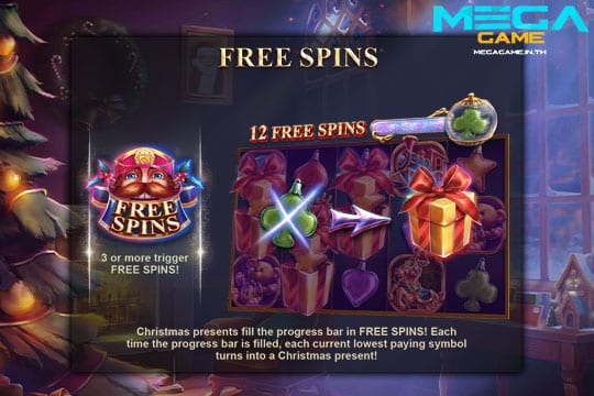 ฟีเจอร์ Free Spins Christmas Morning