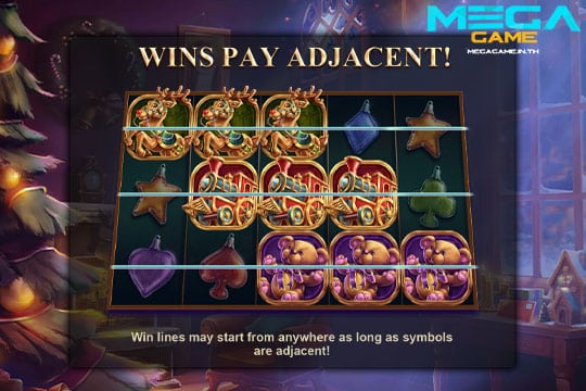 ฟีเจอร์ Wins Pay Adjacent