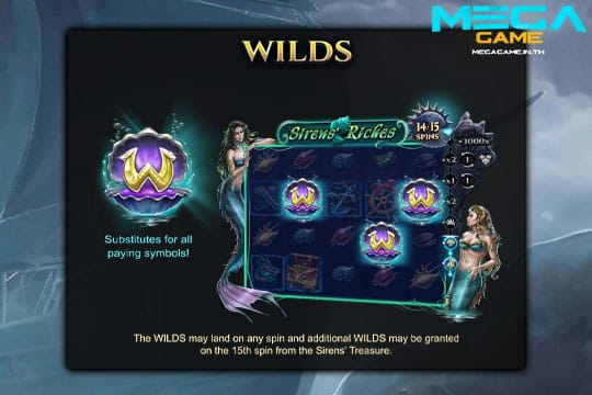 ฟีเจอร์ Wild Siren Riches